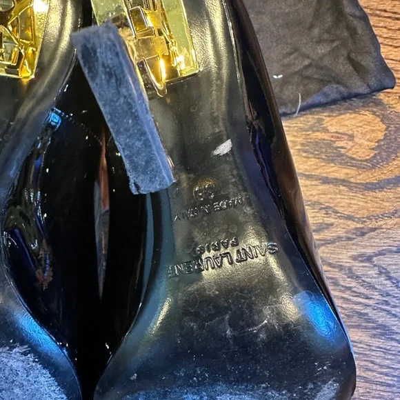 SAINT LAURENT OPYUM PUMPS IN PATENT LEATHER - 38.5 - Picture 15 of 15
